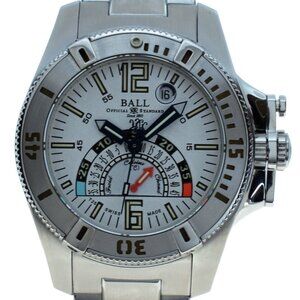 Men's 40mm Ball Hydrocarbon White Dial Automatic Watch! Ref: DT1016A-SAJ-WH!